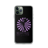 Iphone Muaythai case - Black/Purple