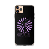 Iphone Muaythai case - Black/Purple