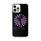 Iphone Muaythai case - Black/Purple