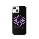 Iphone Muaythai case - Black/Purple