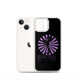 Iphone Muaythai case - Black/Purple
