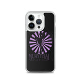 Iphone Muaythai case - Black/Purple