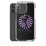 Iphone Muaythai case - Black/Purple