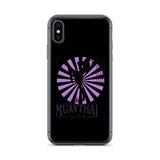 Iphone Muaythai case - Black/Purple