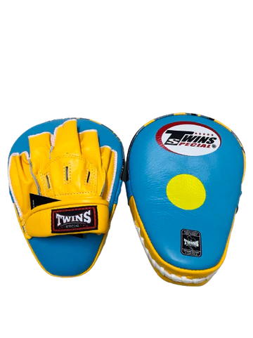 Twins Pads KPL12 and focus mitts Blue/ Yellow – The Muaythai