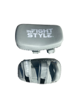 InFightStyle Grey Semi-leather kick pads