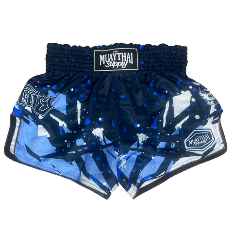 MTS shatter blue muaythai shorts