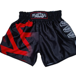 MTS red fade muaythai shorts