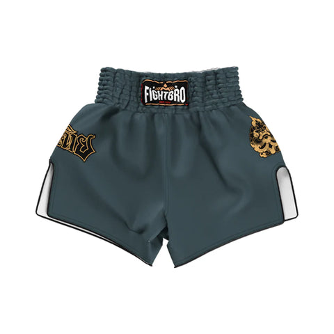 Fight Bro Steel Grey Muaythai shorts