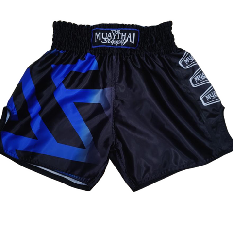 MTS blue fade muaythai shorts