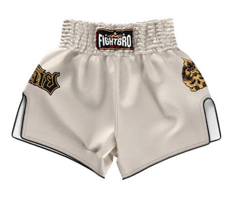Fight Bro Off White Muaythai shorts