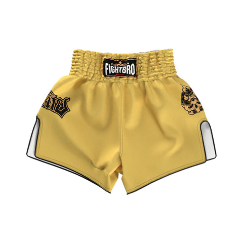 Fight Bro Golden Muaythai shorts