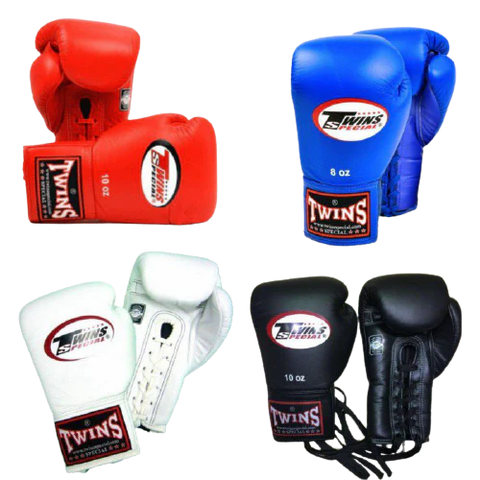 Twins lace up boxing gloves BGLL1