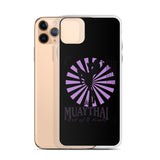 Iphone Muaythai case - Black/Purple