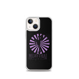 Iphone Muaythai case - Black/Purple