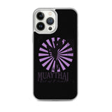 Iphone Muaythai case - Black/Purple