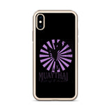 Iphone Muaythai case - Black/Purple