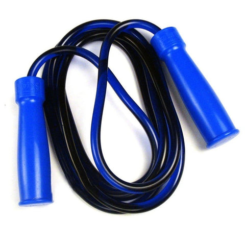 Twins blue skipping rope