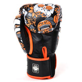 Twins Orange Sugar skull gloves